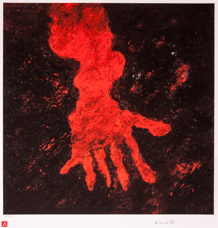 Armando 'Hand' - giclée, oplage 50 ex, handgesigneerd en genummerd, 2013 verkocht voor € 169!