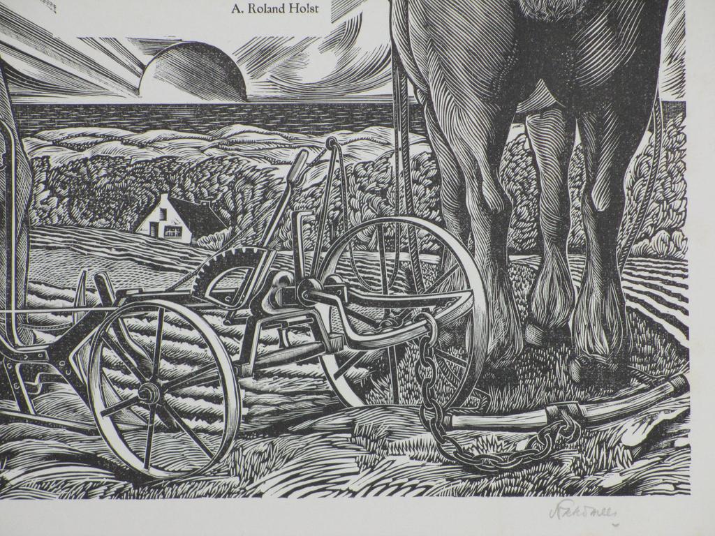 Fokko Mees, De Ploeger, Houtsnede kopen? Bied vanaf 50!