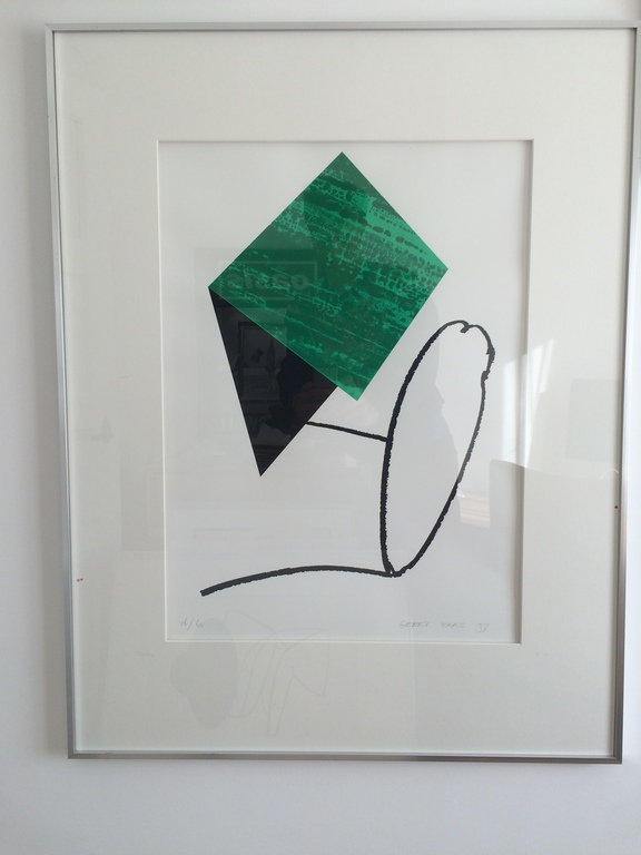 Geert Baas 1997 zonder titel zeefdruk gesigneerd in lijst kopen? Bied vanaf 40!