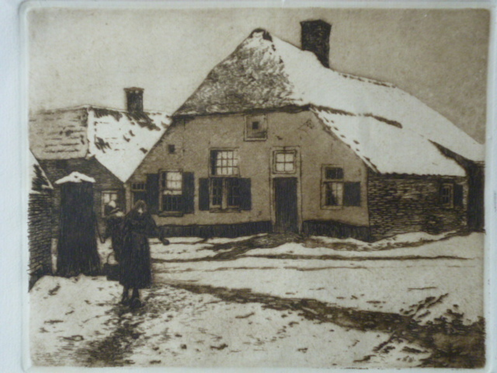 Willem Witsen - ets - Dooiweer, Ede kopen? Bied vanaf 350!