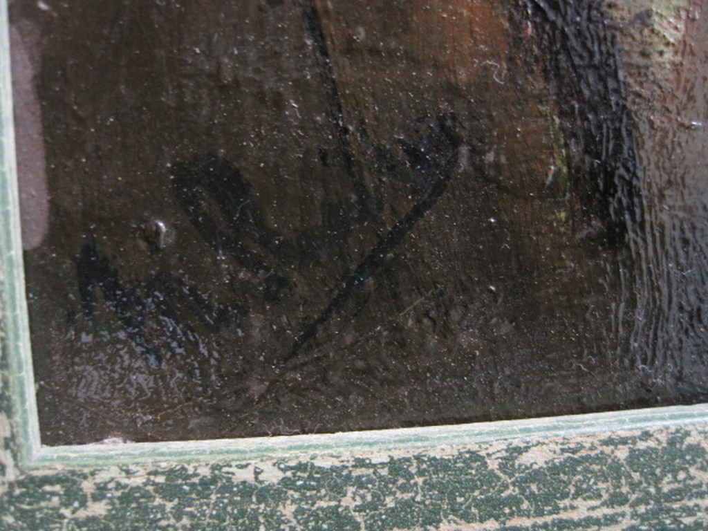 Marianne de Ruiter 1929-1990 olieverf "de Dierentuin" Nabloei Haagse School kopen? Bied vanaf 1!