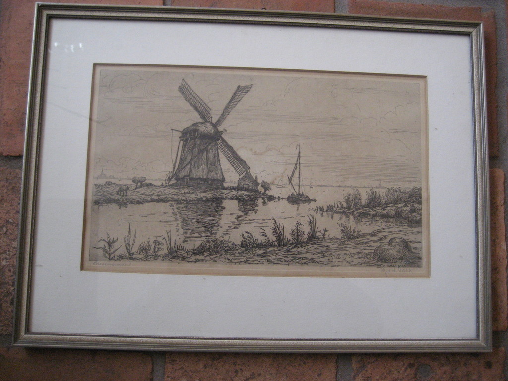 Maurits van der Valk - ets - "Brasemermeer"- kopen? Bied vanaf 25!