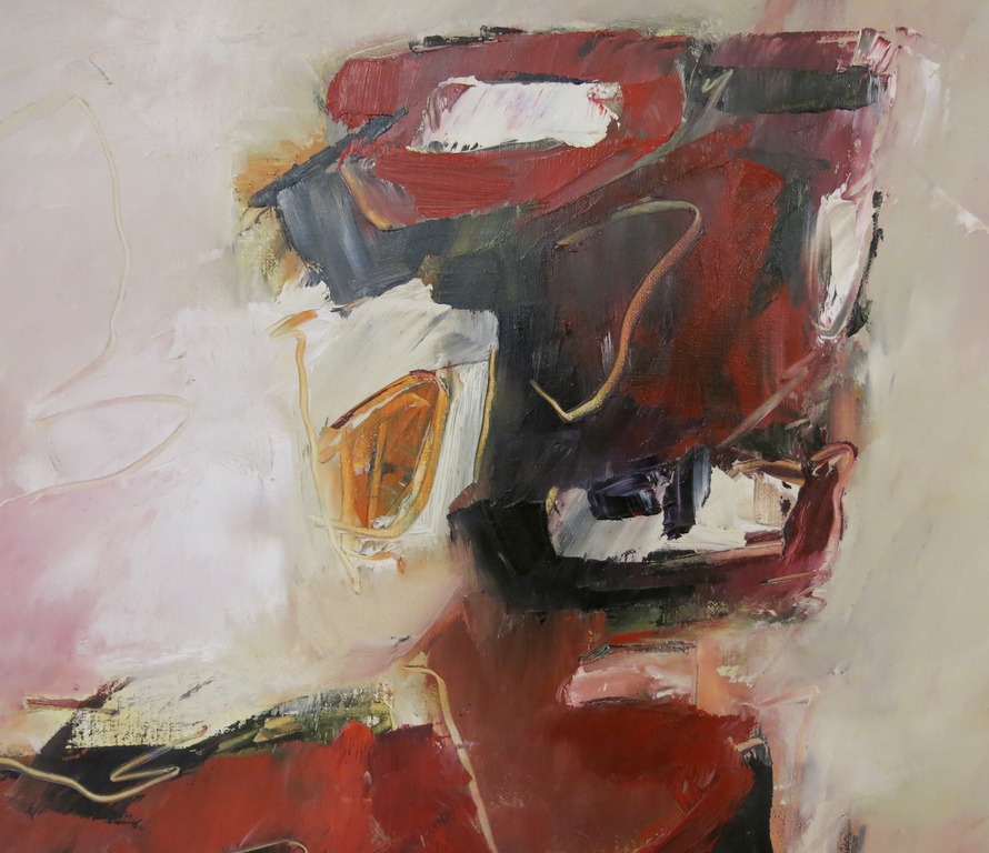 Charlotte Molenkamp: Olieverf op Doek, Expressief Figuur, Zeer Groot! (Ingelijst) kopen? Bied vanaf 1500!