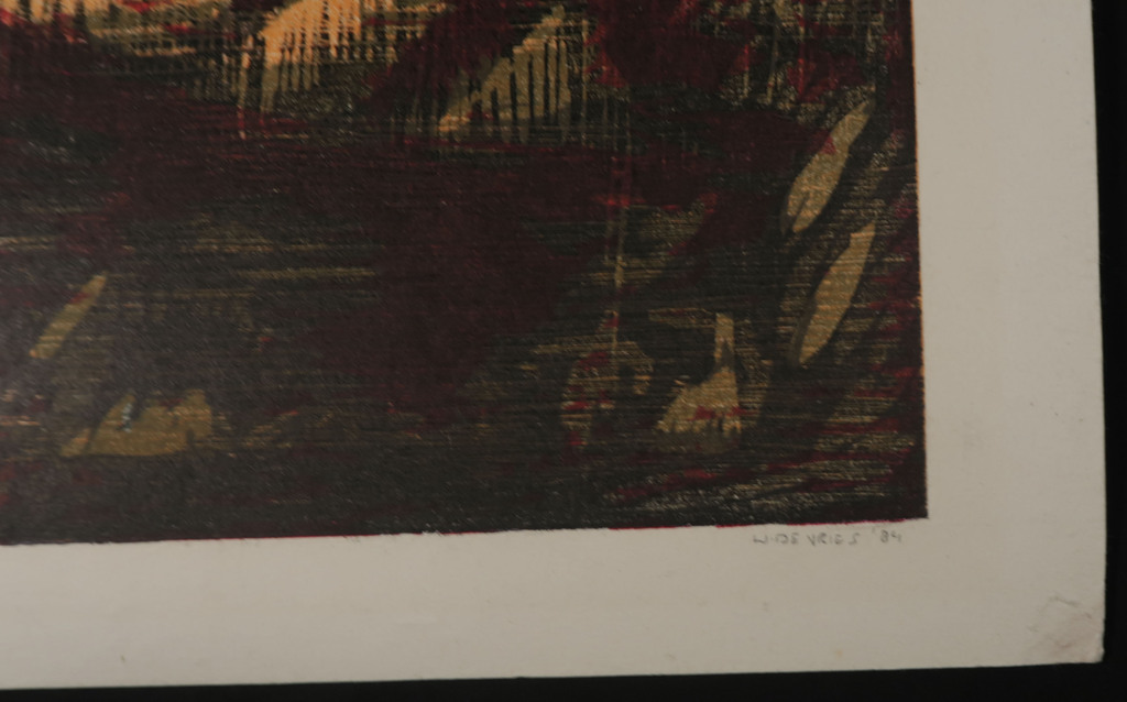 Willem de Vries: Houtsnede, Panorama IV  kopen? Bied vanaf 20!