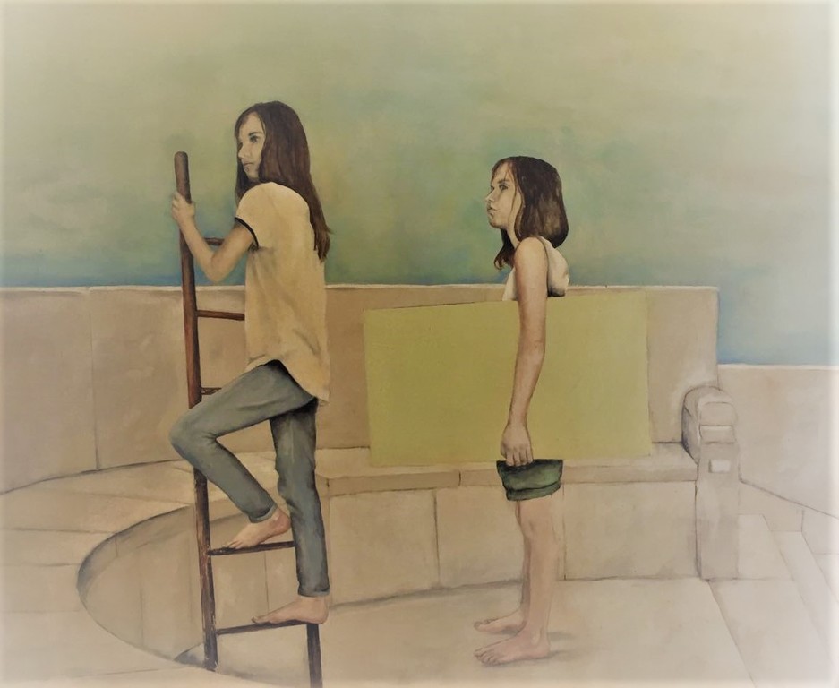 Henk Olijve: olieverf op paneel, Expectations kopen? Bied vanaf 275!