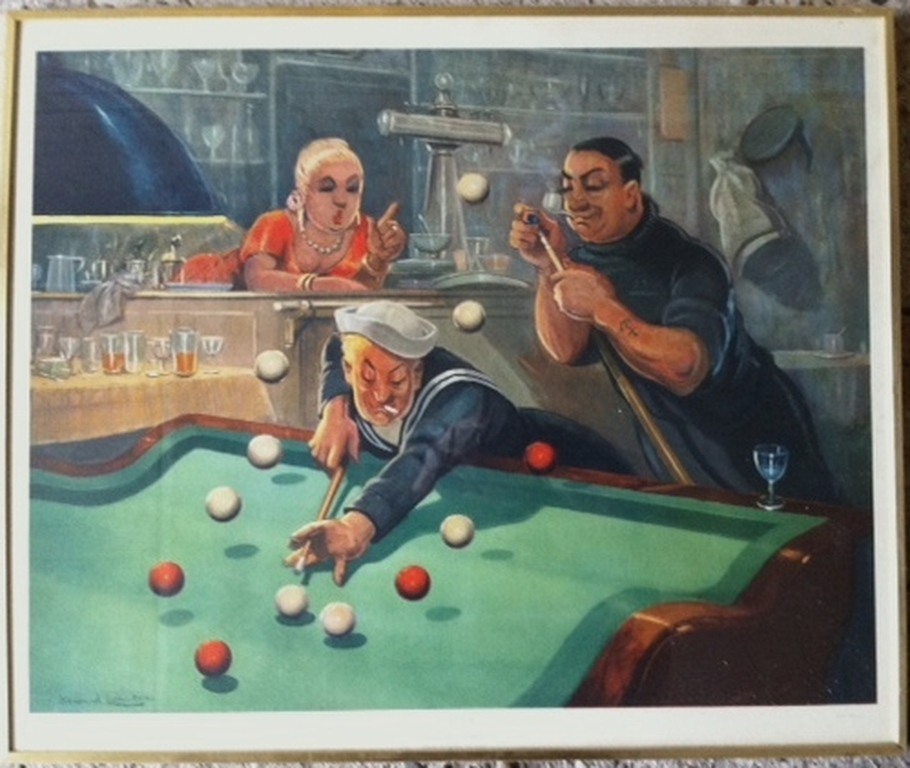 2 Litho's BERNARD LEEMKER 60 x 50 cm gesigneerd en ingelijst  verkocht voor € 35!