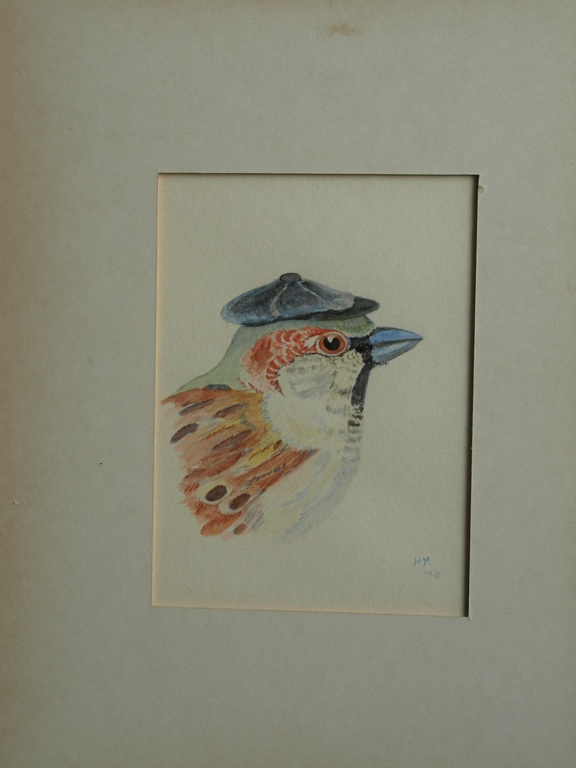 Marten Molema – Gouache – Jan met de pet – Gesigneerd – 1978 - Ingelijst kopen? Bied vanaf 1!