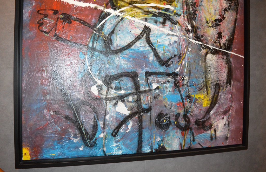 Herman Brood, gemengde techniek, Mama&Me kopen? Bied vanaf 3500!