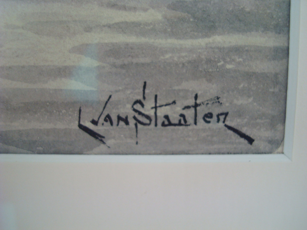 Aquarel van Hermanus Koekoek jr. 1836 - 1909.  kopen? Bied vanaf 495!