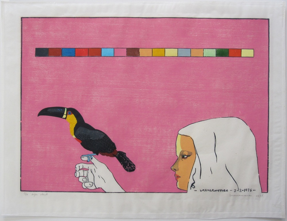 Werner Moonen: Houtsnede, ''Zonder Titel'' kopen? Bied vanaf 15!