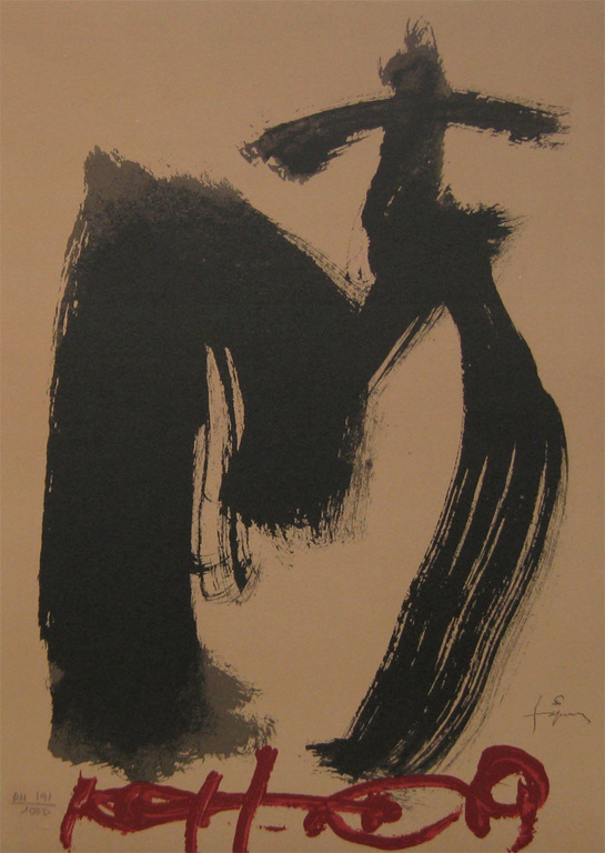 Antoni Tapies - Kleuren litho - " Creu i M " - 1999 (Hand genummerd) kopen? Bied vanaf 75!