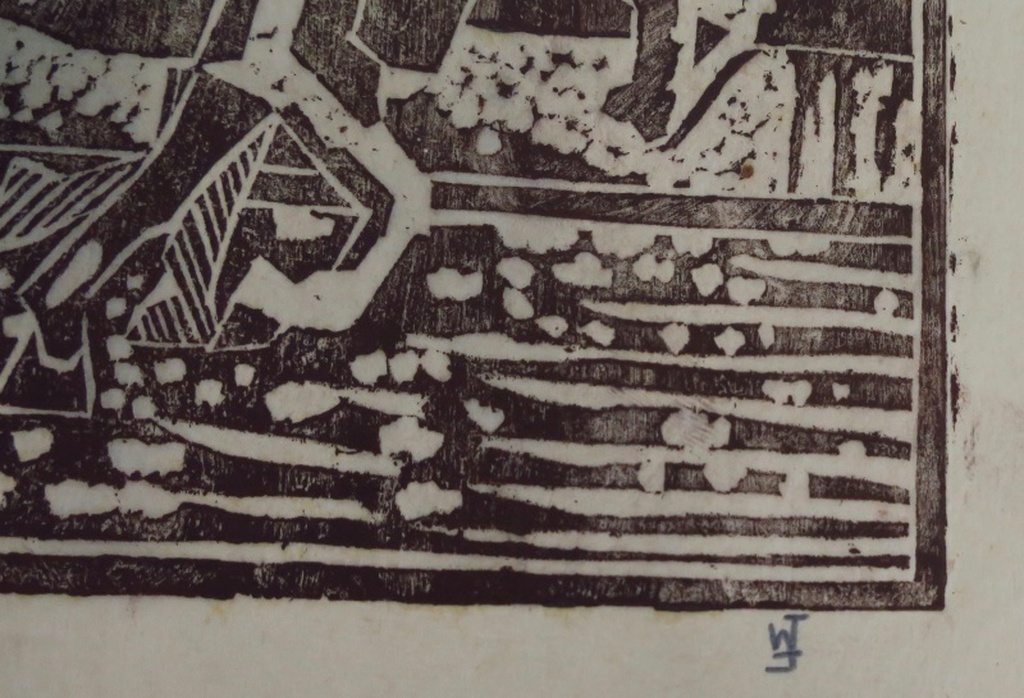 Joub Wiertz: Lot met 3 houtsnedes, o.a. Paard voor ploeg en Molen  kopen? Bied vanaf 50!