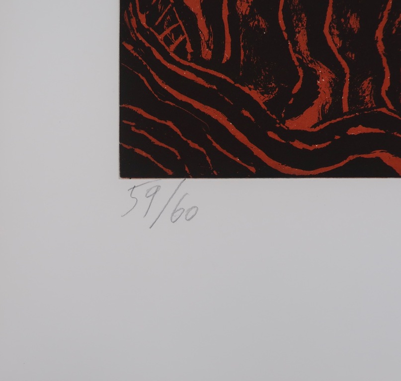 Corneille: Ets en Aquatint, Hoggar en fete (Zeer groot!) kopen? Bied vanaf 450!