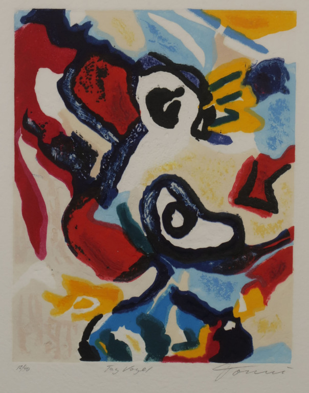 Jan Tormi: Carborundum, Tag Vogel - Ingelijst verkocht voor € 60!