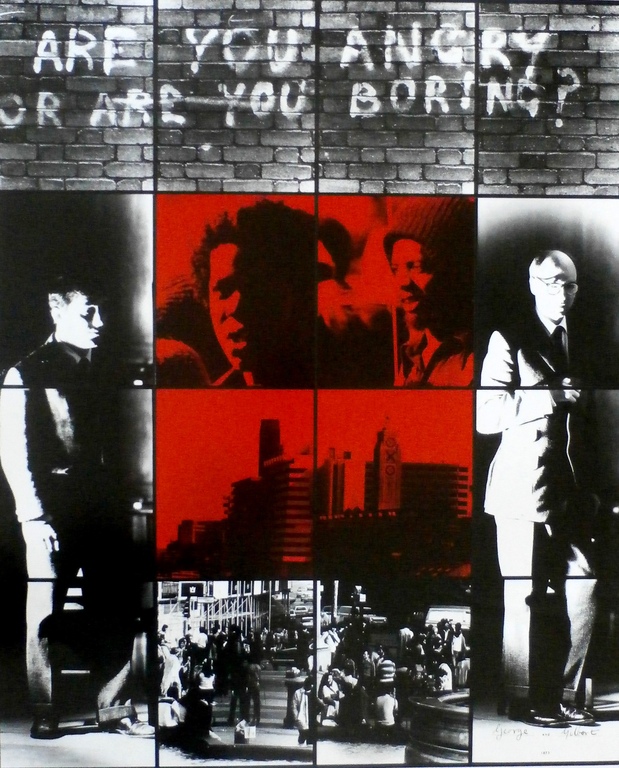 Gilbert&George - Offset-litho: Dirty Words - 2002 verkocht voor € 70!