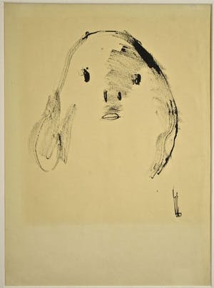 Melle Oldeboerrigter - Melle: Inkttekening. Figuur kopen? Bied vanaf 1!