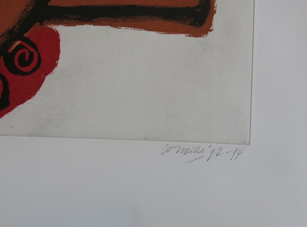 Corneille: Ets en Aquatint, Echo de L'Afrique (Zeer groot!) kopen? Bied vanaf 700!