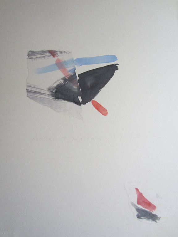 RUSCHA LANGELAAN  ABSTRACT GEMENGDE TECHNIEK 1983  kopen? Bied vanaf 25!