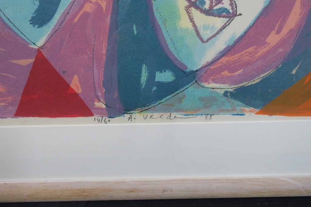 Anton Vrede: Litho, Z.T. - Ingelijst (Groot) kopen? Bied vanaf 60!