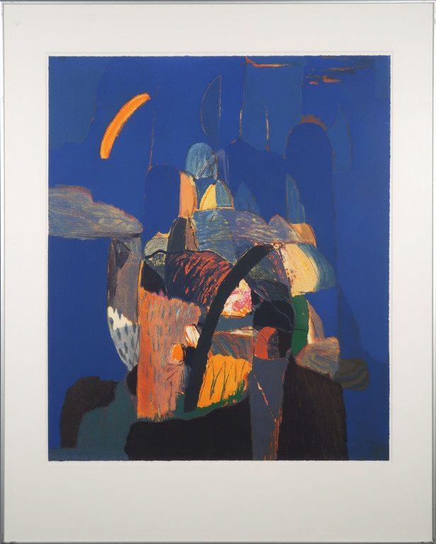 Ahmad Baldin - Ahmad Baldin: Zeefdruk, Nacht - Ingelijst kopen? Bied vanaf 35!