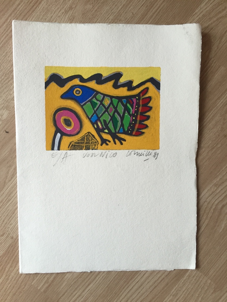 CORNEILLE zeefdruk / Litho E/A 1989 kopen? Bied vanaf 35!