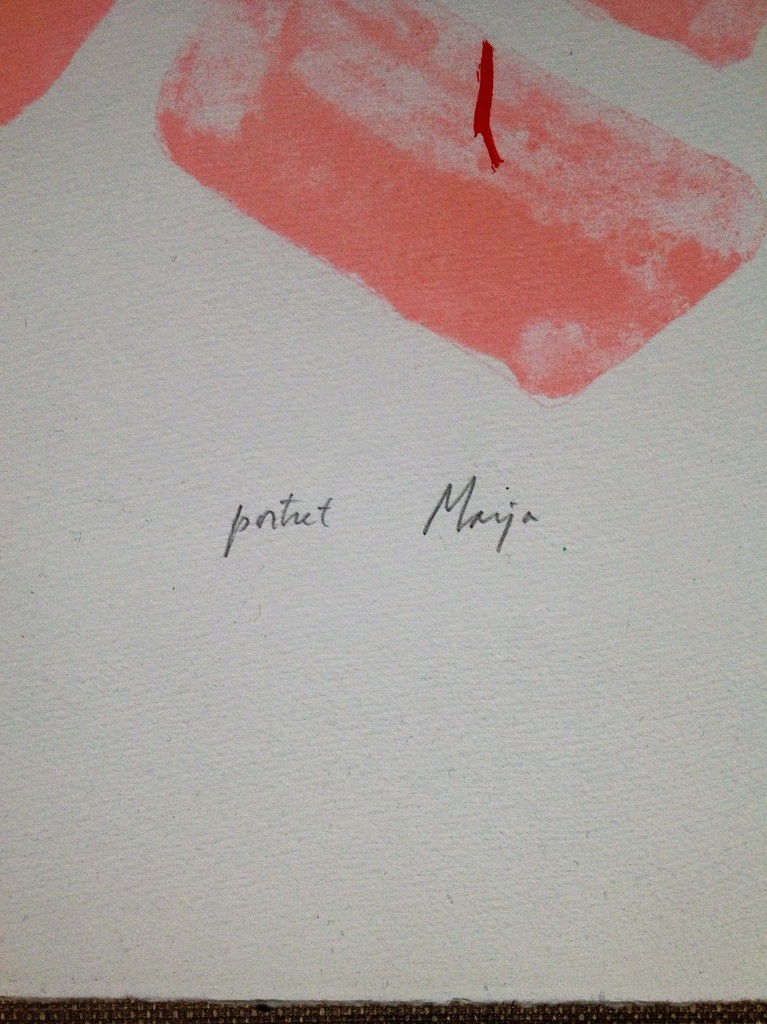 Jaap Hillenius: Zeefdruk, Portret van Marja kopen? Bied vanaf 1!