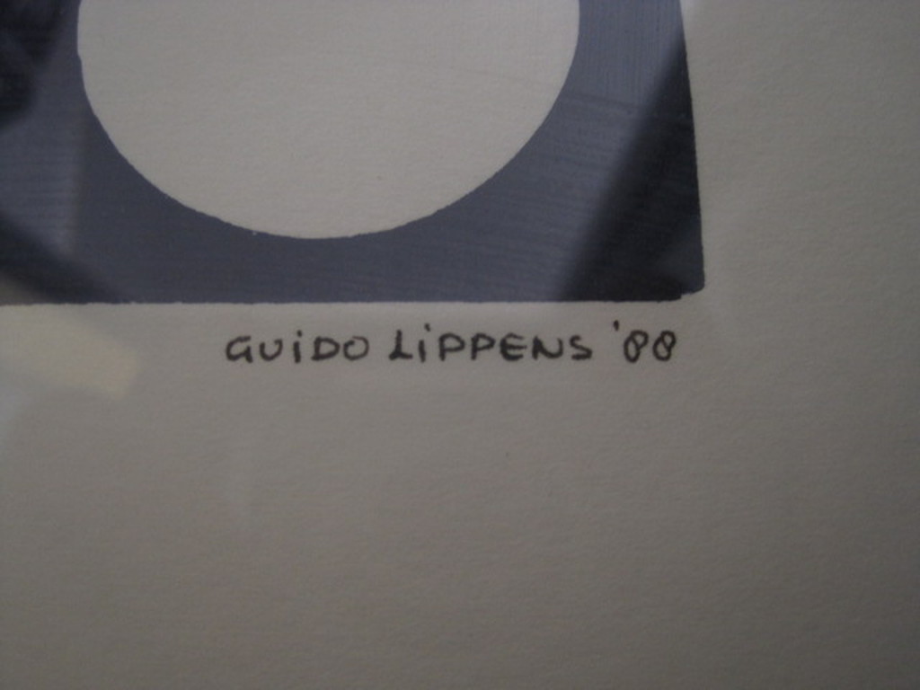 Fundamentele Kunst van Guido Lippens (1939-)  - Grote gesigneerde Litho 19/25 kopen? Bied vanaf 1!