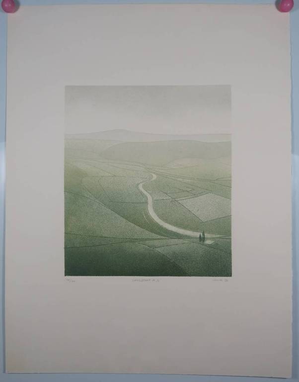 Elmar Gille: Ets en aquatint, Landschap in 'D' kopen? Bied vanaf 35!