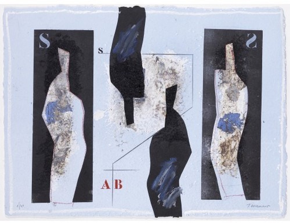 James Coignard: Carborundum gravure, Inverse en AB #1256 verkocht voor € 150!