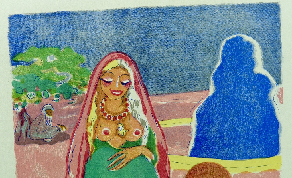Kees van Dongen,Houtgravure ,''Farizade et l'oiseau parleur kopen? Bied vanaf 15!