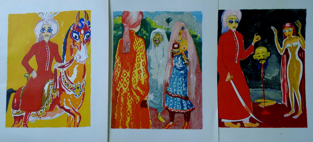 Kees van Dongen,niet één maar 3 Houtgravures uit 1001 nacht. verkocht voor € 75!