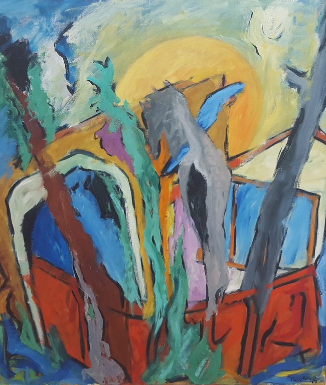 Laatste keer! : Piet Clement (1935-2012) - olie op doek, gesigneerd r.o. en '82 kopen? Bied vanaf 175!