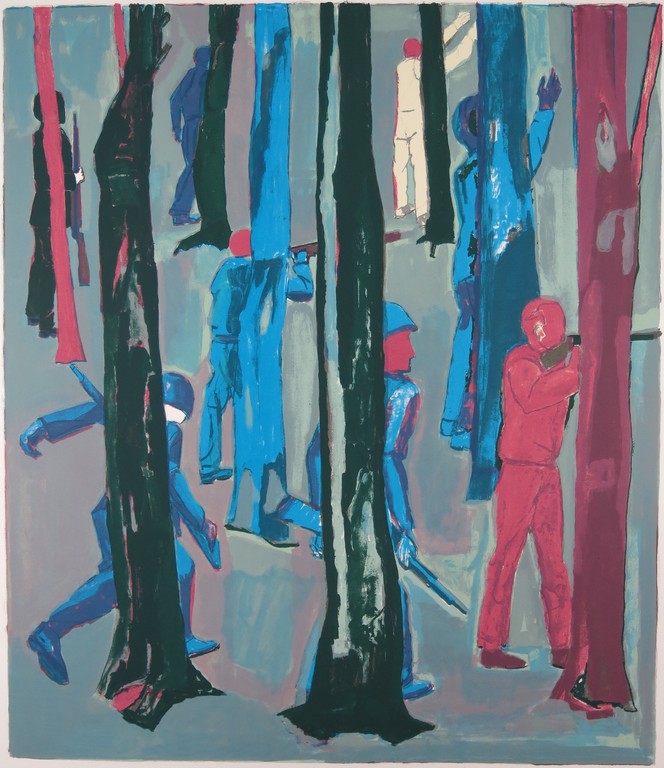 Hans Ebeling Koning: Litho, Bos L (groot) verkocht voor € 60!