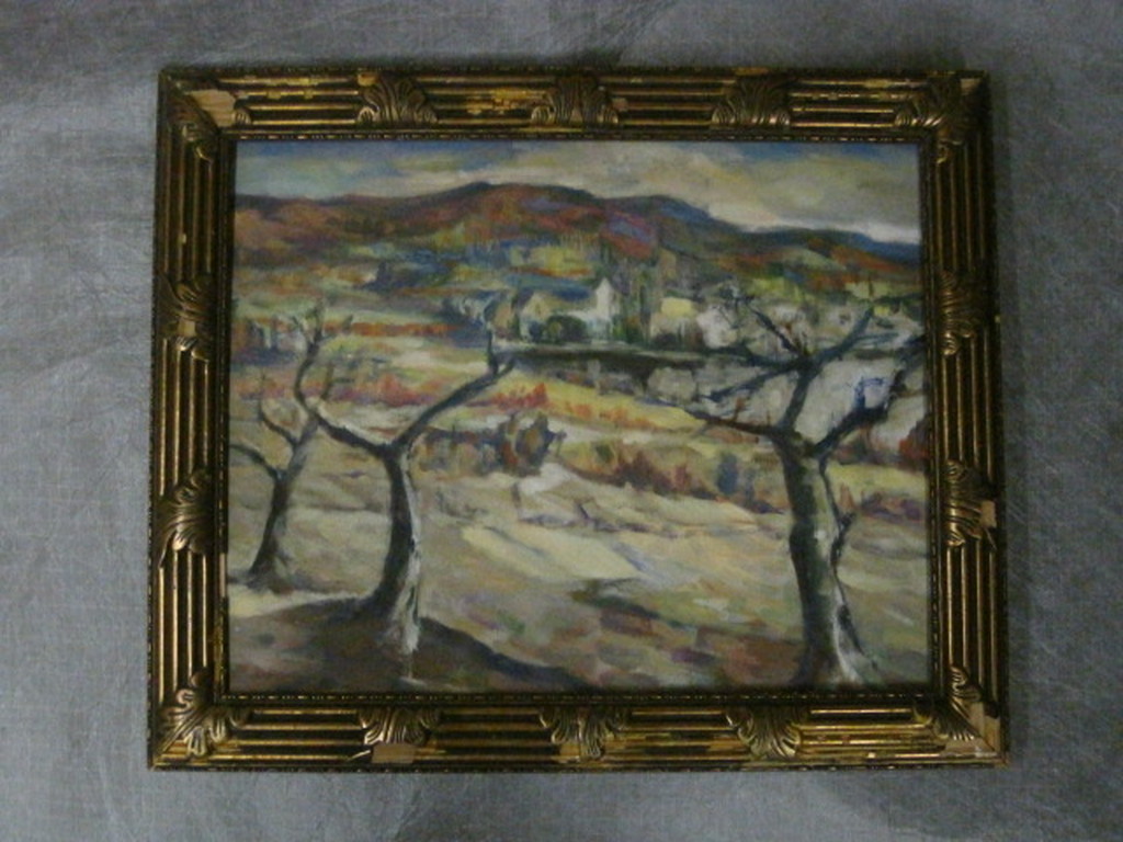 Toon Pluijmers 1910-1967 olieverf "bergachtig landschap" omstreeks 1940 kopen? Bied vanaf 1!