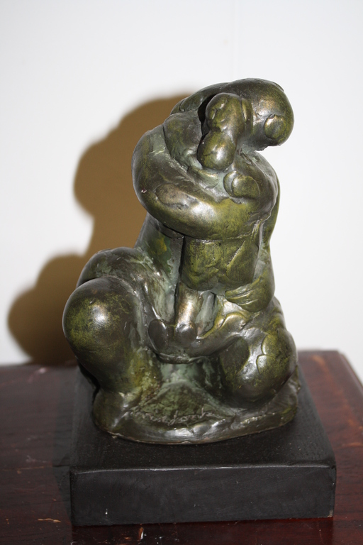 NIC JONK  - SCULPTUUR MOEDER EN KIND verkocht voor € 140!