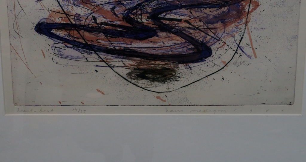 Hans Vredegoor: Ets, Heart beat - Ingelijst kopen? Bied vanaf 40!