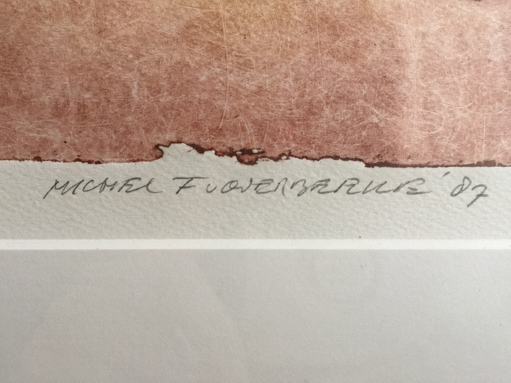 Michel van Overbeeke: Kleurets, Two Mountains, Ingelijst kopen? Bied vanaf 40!