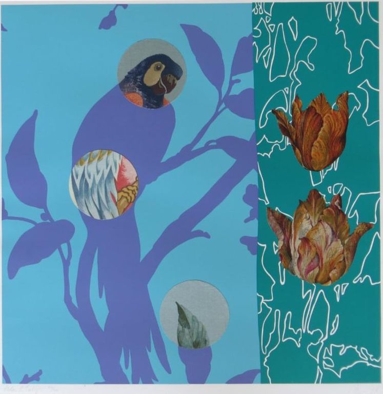 Arjan van Arendonk - grote ingelijste zeefdruk - 'Holes & Tulips'  (handgesigneerd en genummerd) verkocht voor € 195!