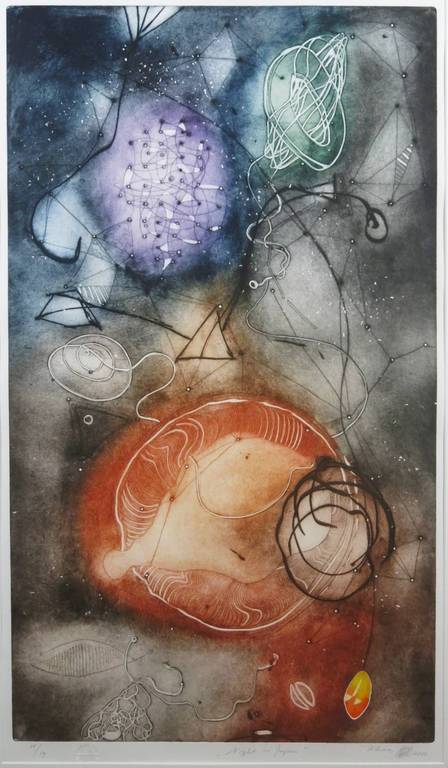 Ad Arma: Ets, Night in Japan - Ingelijst (bijzonder formaat) kopen? Bied vanaf 120!