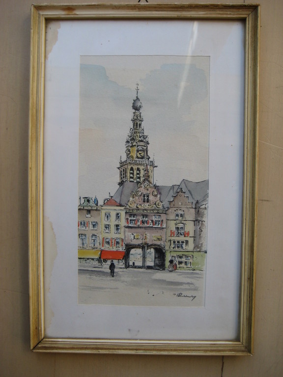 kleurenets , Nijmegen St Stevenstoren Grote markt gesigneerd RO kopen? Bied vanaf 1!