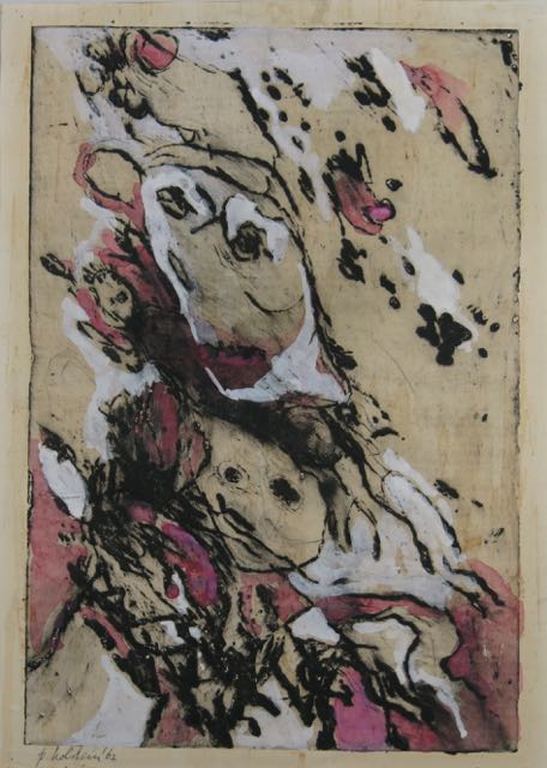 Pieter Holstein: Gemengde techniek, Zonder titel verkocht voor € 50!