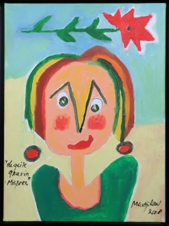 Meertje Kaal: Acryl op doek, De geile gravin Mispoes - Ingelijst kopen? Bied vanaf 1!