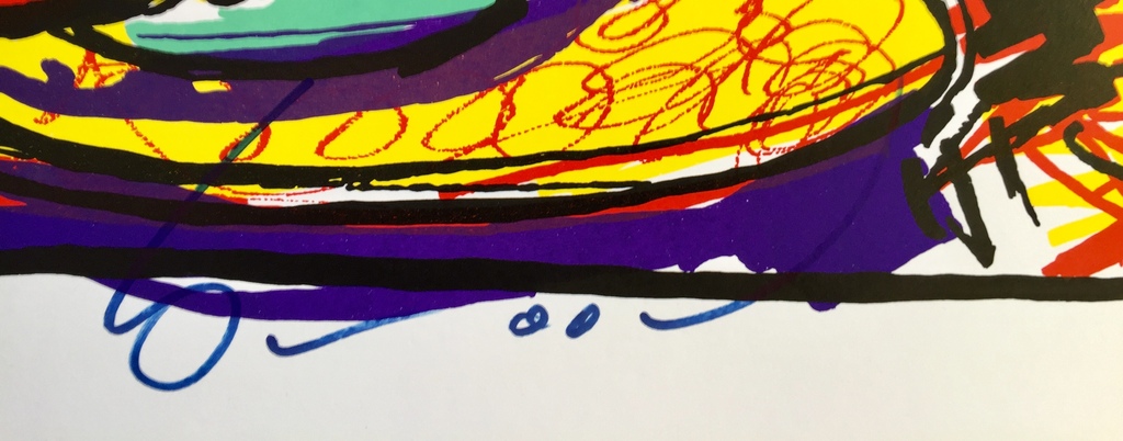 Herman Brood - Dus dit is um - Originele hand gesigneerde zeefdruk  kopen? Bied vanaf 1!