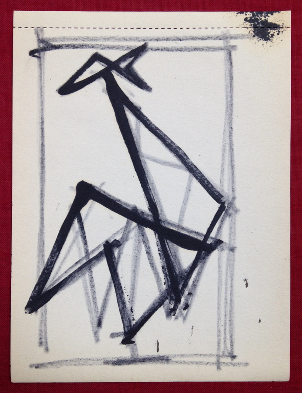 Siep van den Berg, Originele stift tekening uit 1956, "Haantje" kopen? Bied vanaf 1!