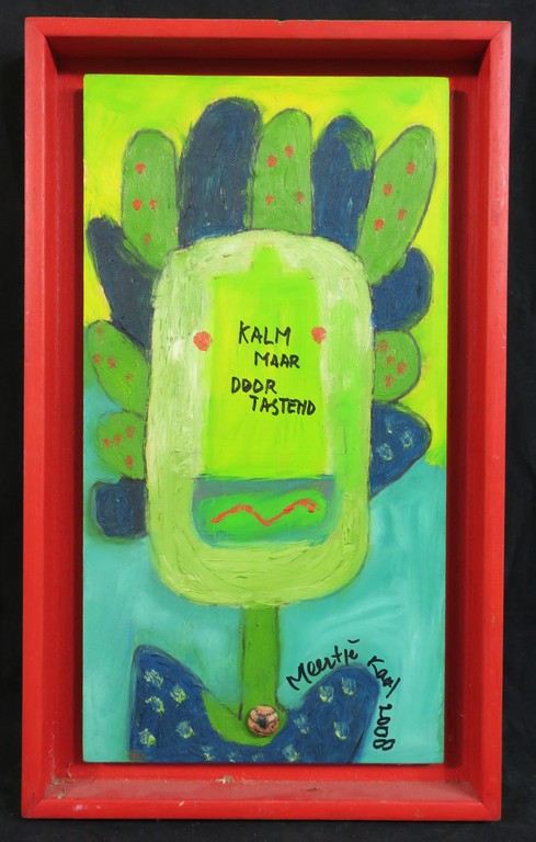 Meertje Kaal: Olieverf op board, Kalm maar doortastend - Ingelijst kopen? Bied vanaf 1!