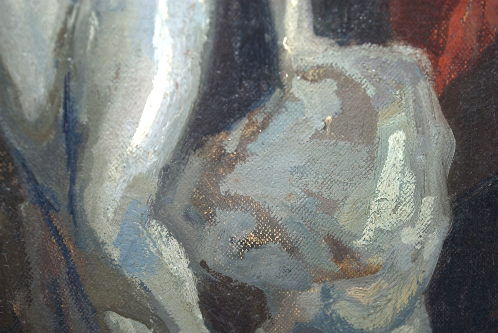 Stilleven met vrouwenbeeld - olieverf op doek - gesigneerd kopen? Bied vanaf 80!