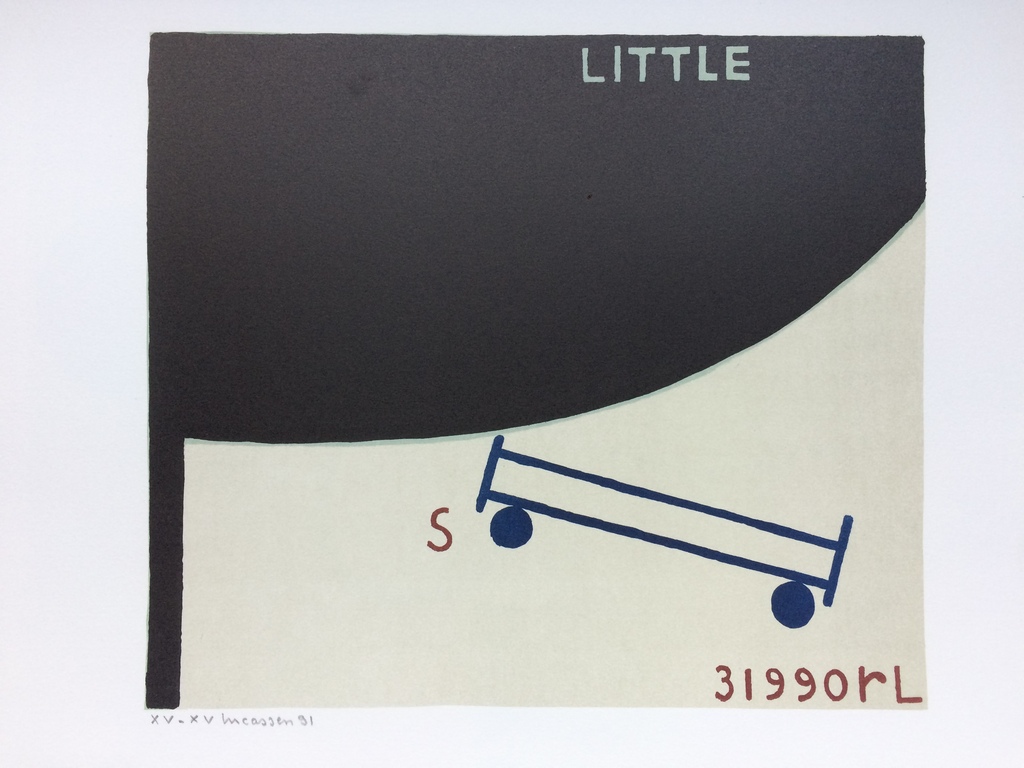 Reinier Lucassen, zeefdruk Little, in perfecte staat ui 1991: XV/XV verkocht voor € 140!