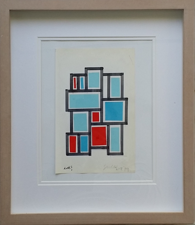 Siep van den BERG - collage op papier - gesigneerd kopen? Bied vanaf 135!