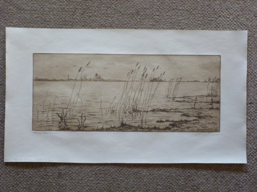 Johan Hemkes - ets - Oan 'e mar kopen? Bied vanaf 50!