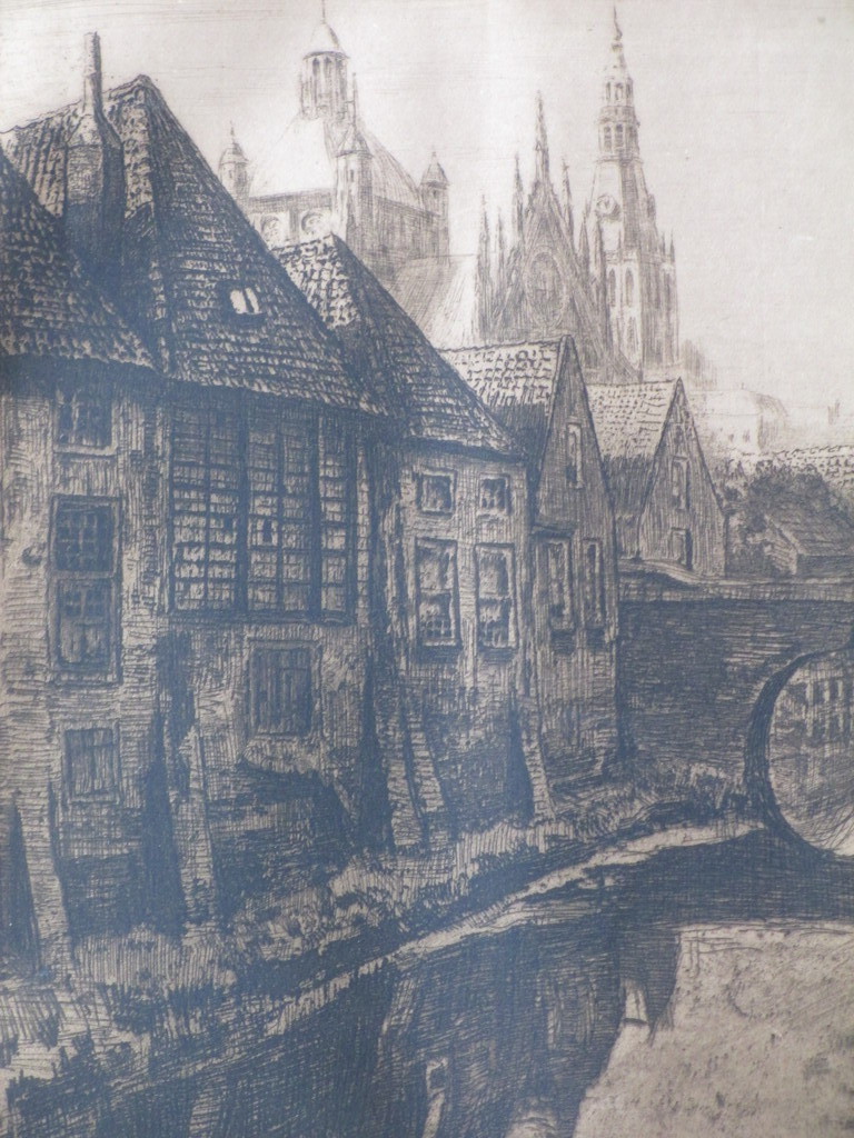 Waalko Jans Dingemans, Binnendieze Den Bosch, Ets kopen? Bied vanaf 1!